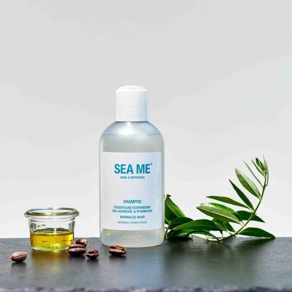 SEA ME Shampoo | Grapefruit & Rosmarin | mit Bio-Jojobaöl & Vitamin B3 | vegan | Mehrwegflasche 300 ml von SEA ME