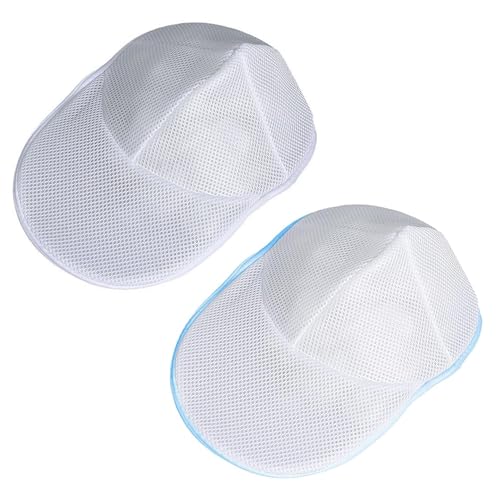SEABABOO 2 Stück Hutwaschbeutel für Baseballkappen, Cap Washer mit Mesh-Wäschebeutel, Schutz vor Abnutzung, Verformung und Kratzern, für Waschmaschine und Spülmaschine, Weiß, M SEABABOO 2 Stück Hutwaschbeutel für Baseballkappen, Cap Washer mit Mesh-Wäschebeutel, Schutz vor Abnutzung, Verformung und Kratzern, für Waschmaschine und Spülmaschine, Weiß, M von SEABABOO
