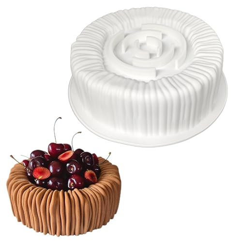 SEABABOO Kuchenform Silikon Rund Ø6 In Backform Usgefallene Kuchenformen Mousse Tortenform Silikon 3D Kuchenform Backform Muster für Kuchen Brownie Brot Quiche SEABABOO Kuchenform Silikon Rund Ø6 In Backform Usgefallene Kuchenformen Mousse Tortenform Silikon 3D Kuchenform Backform Muster für Kuchen Brownie Brot Quiche von SEABABOO