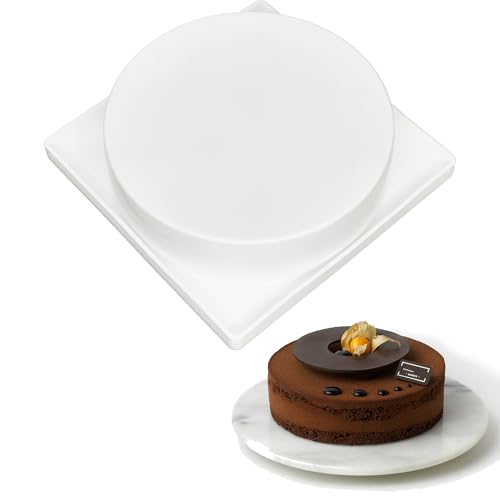 SEABABOO Silikon Backform Rund Kuchenform 18 X 18 CM Rund Silikonformen Springform Silikon Backform Rundbackform Silikonform für Kuchen Muffin Sahnetorte Schokoladenkuchen von SEABABOO