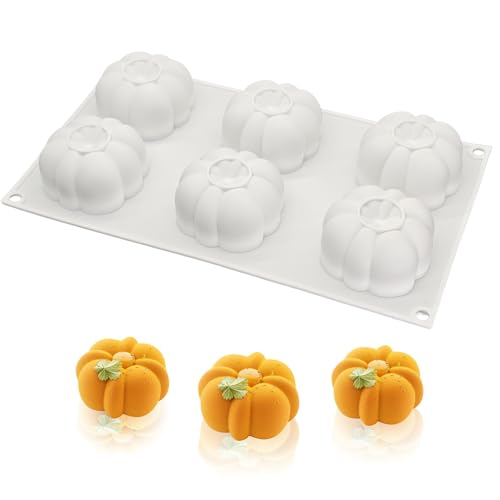 SEABABOO Silikonform Kürbis Kürbisse Backform Halloween Silikonform Halloween Schokoladenform 3D Kürbisse Halloween-Thema Silikonform Für Diy Halloween Schokolade von SEABABOO