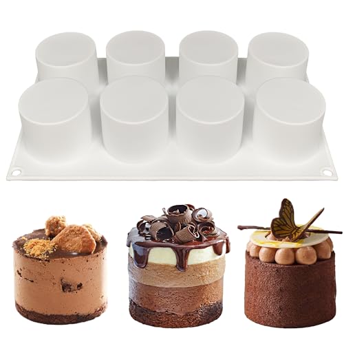 SEABABOO Silikonform Zylinder Schokoladenform 8 Cavity Von L6 X H4.5 CM Zylinderform Silikonform Backen Zylinder Backform Zylinder Pralinenform Silikonform für Schokolade Muffins Brownie Mousse SEABABOO Silikonform Zylinder Schokoladenform 8 Cavity Von L6 X H4.5 CM Zylinderform Silikonform Backen Zylinder Backform Zylinder Pralinenform Silikonform für Schokolade Muffins Brownie Mousse von SEABABOO