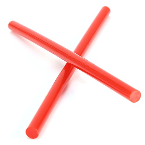 10 Stück Bunte Heißkleber-Klebestifte Schmelzkleber Mini-Heißklebestifte Klare Heißklebepistolen-Sticks für 20-W-Kleinleistungspistolen (Rot) von SEAFRONT