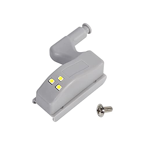 SEAFRONT 10-teiliges Scharnier-LED-Sensorlicht für Schranktüren, Schrankscharnierlicht für Moderne Küche, Heimlampe, Warm/kaltweiße Lampe (Weißes Licht) von SEAFRONT