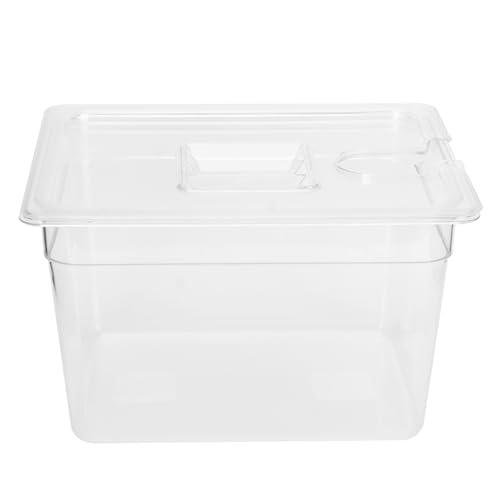 11 L Sous-Vide-Behälter, Zusammenklappbar, mit Scharnier, 265 X 325 X 200 Mm, Sous-Vide-Behälter mit Deckel, Lebensmittelechtes PC-Material für Zirkulator-Küchenkocher von SEAFRONT
