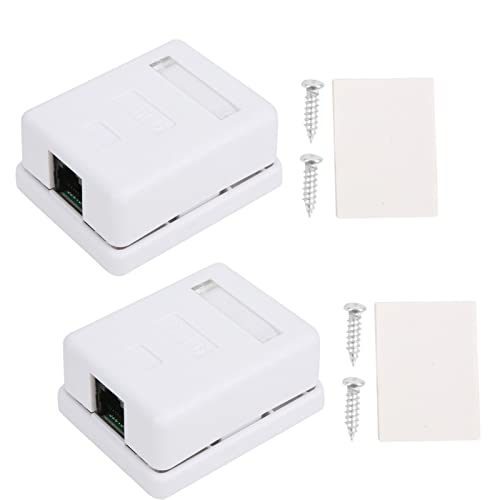 2-teilige RJ45-Box für die Oberflächenmontage, Cat6-Box für die Einzelportmontage, Desktop-Informationsnetzwerk-Anschlusskästen für die Netzwerkverkabelung 2-teilige RJ45-Box für die Oberflächenmontage, Cat6-Box für die Einzelportmontage, Desktop-Informationsnetzwerk-Anschlusskästen für die Netzwerkverkabelung von SEAFRONT