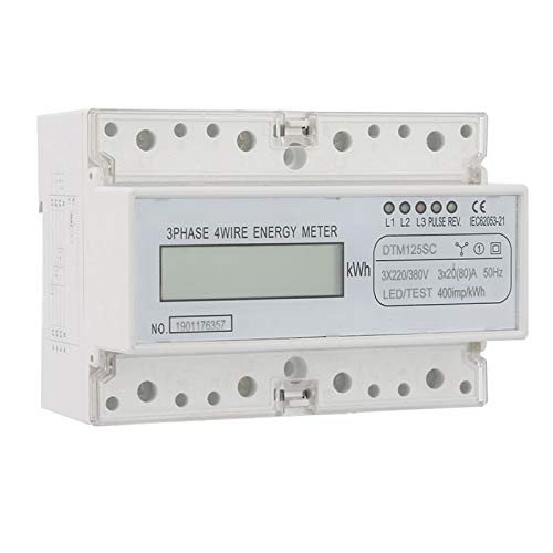 220 / 380V 20-80A Energieverbrauch Digitaler Stromzähler, 3-Phasen KWh Zähler mit Digital LCD KWh Meter von SEAFRONT