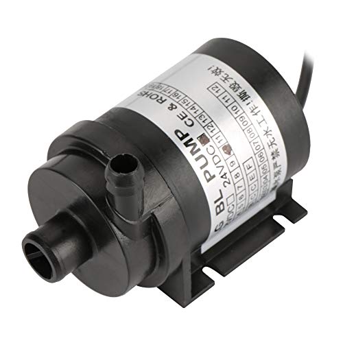 24V 10W Bürstenlose Mikro-Wasserpumpe Mini Geräuscharme Aquariumpumpe für Aquariumbrunnen Kleine Fischteiche Solaranlage Wasserzirkulationssystem 3,5M/11,48Ft von SEAFRONT