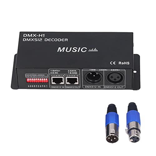 4-Kanal-DMX-512-Decoder 4-Kanal-DMX-Decoder RGB-Decoder Passen Sie den RGB-Dimm-LED-Decoder-Controller für Bars Hotels Sober Bars an (8A pro Kanal) von SEAFRONT