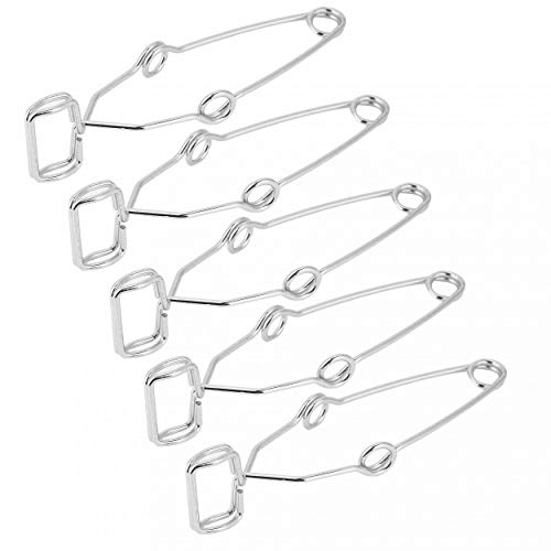 5 Stück Test Tube Clamp, Frühling Reagenzglas Stahl Clip Klemmhalter Prüfröhrchen Labor Experiment Werkzeug 5 Stück Test Tube Clamp, Frühling Reagenzglas Stahl Clip Klemmhalter Prüfröhrchen Labor Experiment Werkzeug von SEAFRONT
