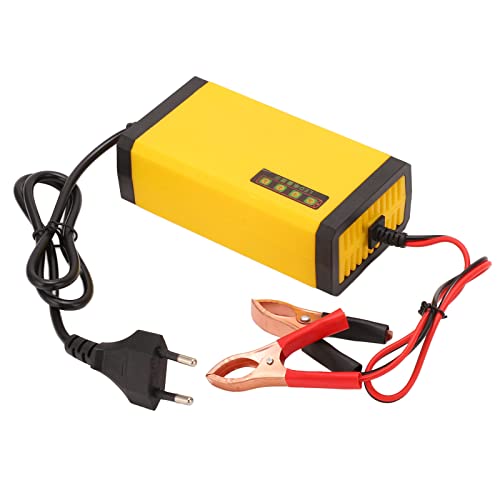 Autobatterie-Ladegerät, 12 V, Multifunktionales Intelligentes Batterieladegerät, LCD-Display, Autobatterie-Warter, EU-Stecker, 220 V von SEAFRONT