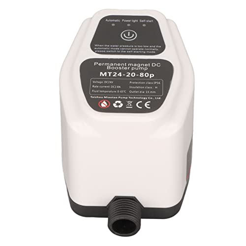 Automatische Wasserdruck-Duschverstärkung, Wandmontage, Intelligente Automatische Hochdruckpumpe für Badezimmer, 100–240 V (EU-Stecker 100–240 V) von SEAFRONT