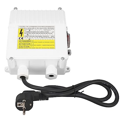 Brunnenpumpen-Steuerkasten, Saugpumpen-Controller, 370 W Tauchpumpe, Externer Schalter-Controller mit Wärmeschutz (EU-Stecker 220 V) von SEAFRONT