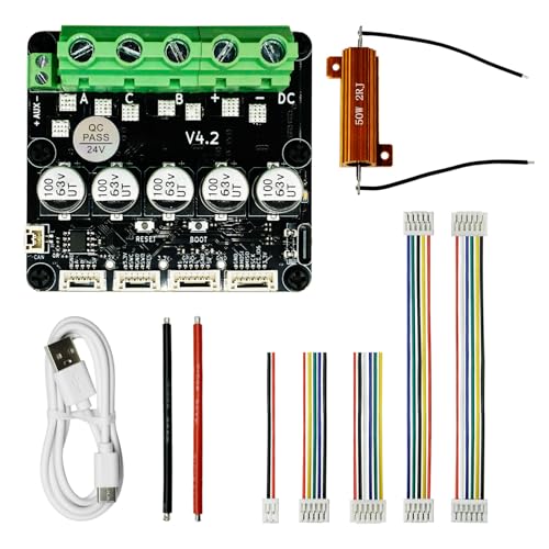 Bürstenloser Servomotor-Controller, Große Stromtreiberplatine für FOC BLDC mit Hochpräzisen Encodern, Unterstützt PWM UART für Robotik-CNC-Maschinen, 8–24 V Bürstenloser Servomotor-Controller, Große Stromtreiberplatine für FOC BLDC mit Hochpräzisen Encodern, Unterstützt PWM UART für Robotik-CNC-Maschinen, 8–24 V von SEAFRONT