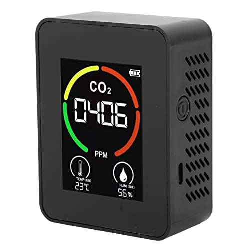 DC 5V CO2 Detektor USB Lade Luftqualität Monitor ABS Thermometer Hygrometer TVOC Tester für Zuhause von SEAFRONT