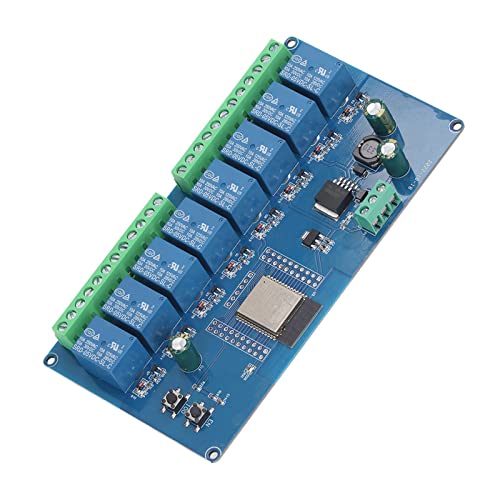 DC5-30V 8-Kanal-Relaismodul Programmierbares ESP32-WiFi-BLE-Entwicklungsboard 8-Kanal-Relais für ESP32-Sekundärentwicklungsboard Lernen von Smart Home Wireless Control von SEAFRONT