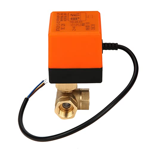 DN15 Messing 3-Wege Motorisiertes 3-Wege-Motorventil, Elektrisches Kugelventil für Klimaanlage DC 12V von SEAFRONT