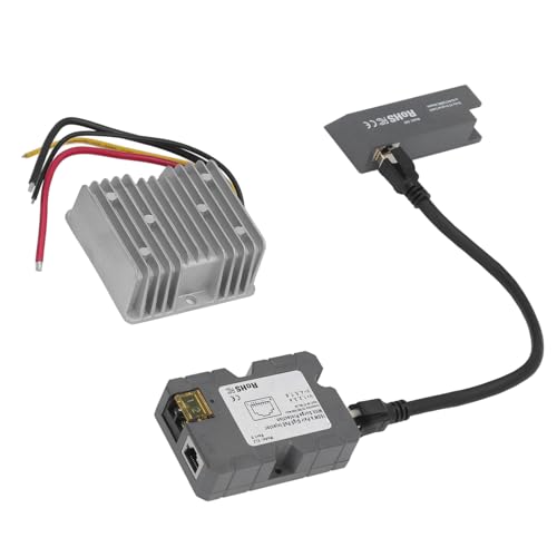 Ethernet-Kabel-Adapter-Set, 150 W, PoE-Injektor, Disk-Kabel-Adapter auf RJ45, DC-Boost-Konverter für V2 Dish Internet Kit zu Routern Ethernet-Kabel-Adapter-Set, 150 W, PoE-Injektor, Disk-Kabel-Adapter auf RJ45, DC-Boost-Konverter für V2 Dish Internet Kit zu Routern von SEAFRONT