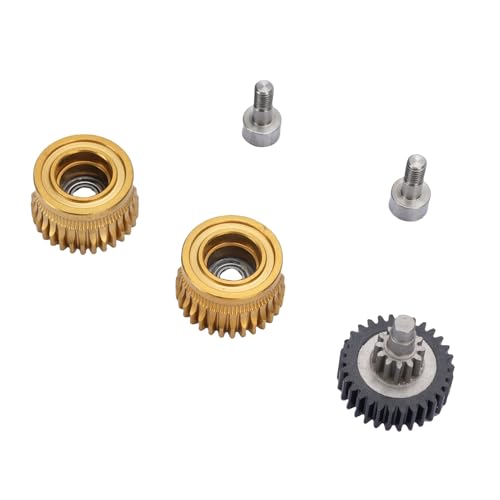Extruder -Zahnradersatz für K1C K1 Maximaler 3D -Drucker mit Gehärtetem Stahl Doppellager Verbessertes DLC Beschicht Anpassungs Kohlefaser Nylon Engineering Filamente Druckglasfaser von SEAFRONT