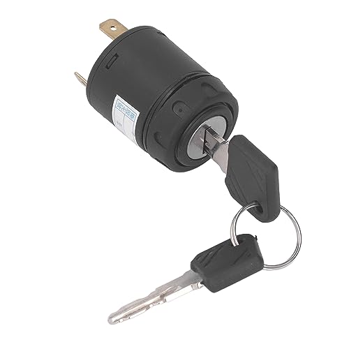Gabelstapler Zündschlüssel mit 2 Schlüsseln, Wasserdichtes Zündschloss Gabelstapler, Fahrzeug Elektroniksystem Ersatz Edelstahlmaterial für Linde L14 16 14AP 16AP 372 von SEAFRONT
