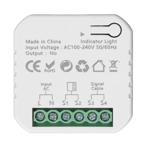 Garagentor-Controller, Sprachbefehl, Audiosteuerung, Intelligenter Sprachbefehl, Garagentor-Controller für Zigbee APP, Sprachfernbedienung, Rolltor-Zugangsöffner, 100–240 V von SEAFRONT