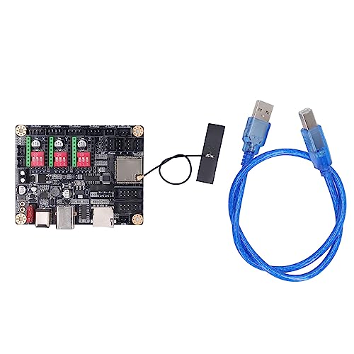 Steuerplatine Graveur-Steuerplatine MKS DLC32 V2.1 Offline-Steuerung Dual 32-Bit-WIFI-Graviermaschinen-Motherboard Schnelles Schnitzen Webseitensteuerung Mobile App-Steuerung von SEAFRONT