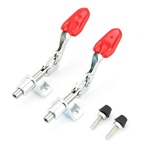 2pcs Kniehebelspanner Knebelklemme Quick Tight Kniehebelklemme Push-Pull-Vertikalspanner Rutschfester Halteclip Elektrowerkzeug mit Schrauben 2pcs Kniehebelspanner Knebelklemme Quick Tight Kniehebelklemme Push-Pull-Vertikalspanner Rutschfester Halteclip Elektrowerkzeug mit Schrauben von SEAFRONT