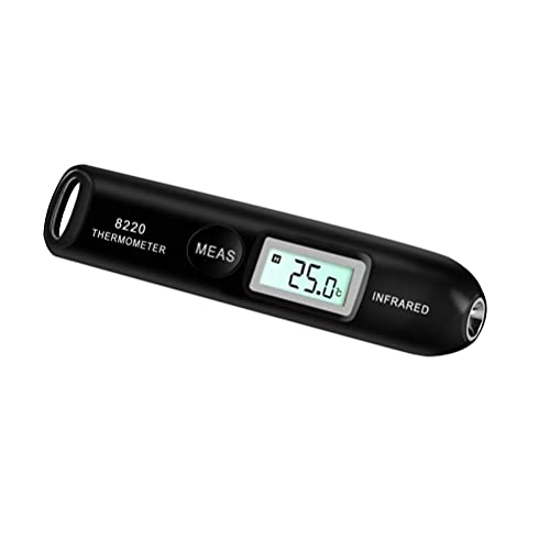 Mini Digital Infrarot Thermometer, Berührungsloser Temperaturstift Lesegerät Tragbarer Taschen Temperaturstift -50-220 ℃ (black) von SEAFRONT