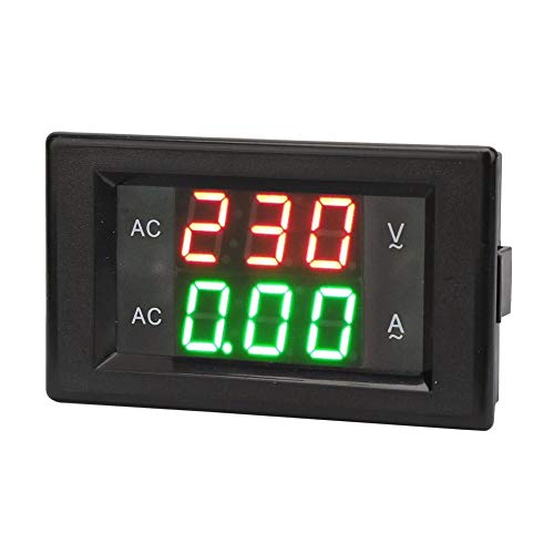 Mini Digital LED Voltmeter Amperemeter, YB4835VA Digitalanzeige AC 500V/50A Digital Spannung Stromzähler Tester, Volt Amp Panel Monitor für Auto Motor von Walfront