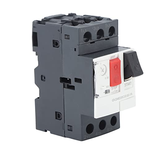 Motorschutzschalter Überlast-Kurzschlussschutz Motorstarter-Schutzschalter AC690V 35-mm-Schienenmontage-Druckknopf-Motorstarterschutz (GV2-ME06C 1-1,6A) von SEAFRONT