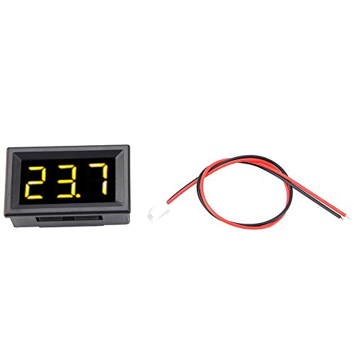 Professionelle Digital Voltmeter 0.56inch zwei Draht DC 2.5-30V wasserdichte LED Anzeige Spannungsmesser(Gelb) von SEAFRONT