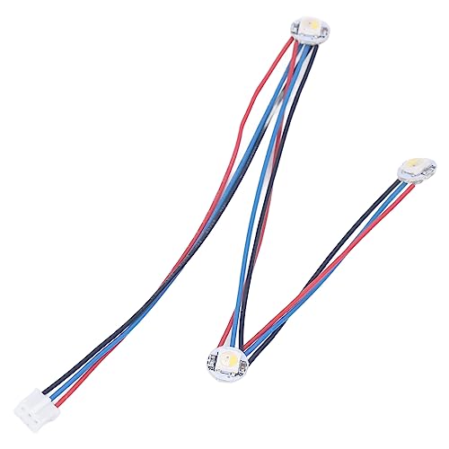RGBW Mini Button, Mini LED PCB PTFE Material Verbindungsdraht, DC5V 3D Drucker Mini Extruder, Hot End Mini Lichtleiste, Farbe LED Lichtquelle 3D Drucker Zubehör für Switch Wire 2.4 von SEAFRONT
