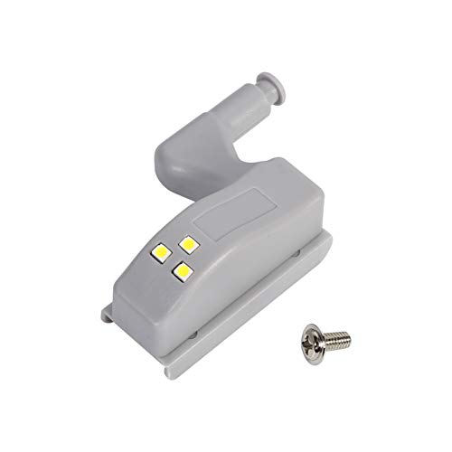 SEAFRONT 10-teiliges Scharnier-LED-Sensorlicht für Schranktüren, Schrankscharnierlicht für Moderne Küche, Heimlampe, Warm/kaltweiße Lampe (Warmweiß) von SEAFRONT