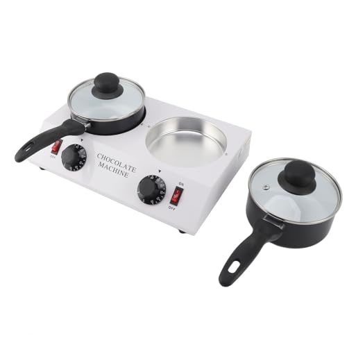 SEAFRONT 2 Tanks Schokoladenschmelzmaschine Aluminium Nicht -STICK -Schokoladenmaschine 2 Kg für den Heimgebrauch (EU -Stecker 220 V) von SEAFRONT