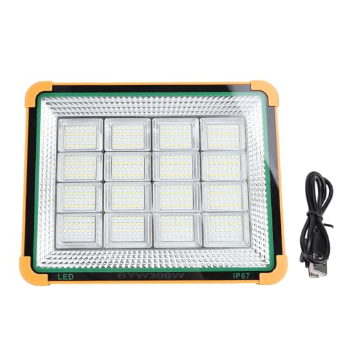 SEAFRONT 300 W 25000lm Arbeit Solarleuchte Tragbares LED -Arbeitslicht mit 10000 -mAh -Batterie für den Notfall des Campenfischens Wieder Auflösen von SEAFRONT