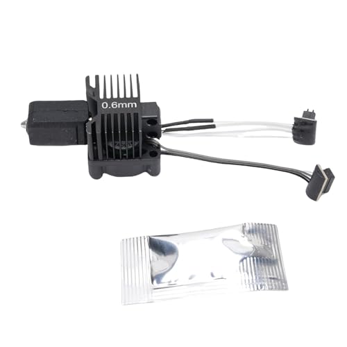 SEAFRONT 3D-Drucker-Hot-End-Kit, 0,6-mm-Düse, Extruder-Heizblock mit Kühlgebläse, Komplette Montage, Hoend aus Gehärtetem Stahl für Lab P1P P1S SEAFRONT 3D-Drucker-Hot-End-Kit, 0,6-mm-Düse, Extruder-Heizblock mit Kühlgebläse, Komplette Montage, Hoend aus Gehärtetem Stahl für Lab P1P P1S von SEAFRONT