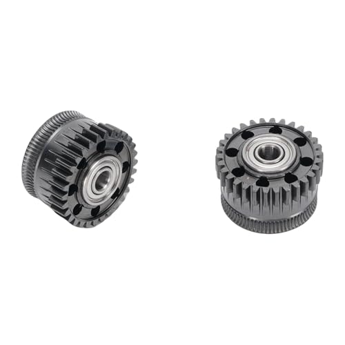 SEAFRONT 3D -Druckerteile DLC Beschichtet Gehärteter Stahlgetriebe 2PCS Extruder Ersatz -Filament -Futter Verbessert die Druckleistung, die mit K2 Plus Kompatibel Ist von SEAFRONT
