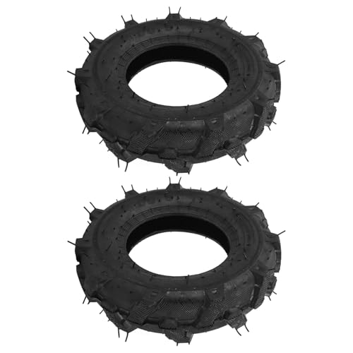 SEAFRONT 4,00-8 Tubeless-Reifen 4-Laags 672 Lb Ladekapazität Gummi-Gartenreifen-Band für Vernichtung, 2 Packung von SEAFRONT