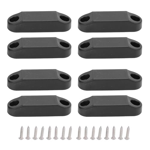 SEAFRONT 4 Paar Magnetische Gepäcktürtür Catch Magnet Latch Halter Kit für Wohnmobile Ultra Starke Magnete Schwarz für Wohnmobilanhänger Motorhäuser von SEAFRONT