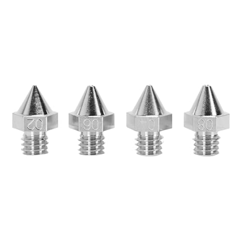 SEAFRONT 4PCS Extruder Düsen Kit 3D Drucker Düse Set für Raise3D N Pro2 E2 Serie Hohe Härte Legierung 0,2mm 0,4mm 0,6mm 0,8mm von SEAFRONT