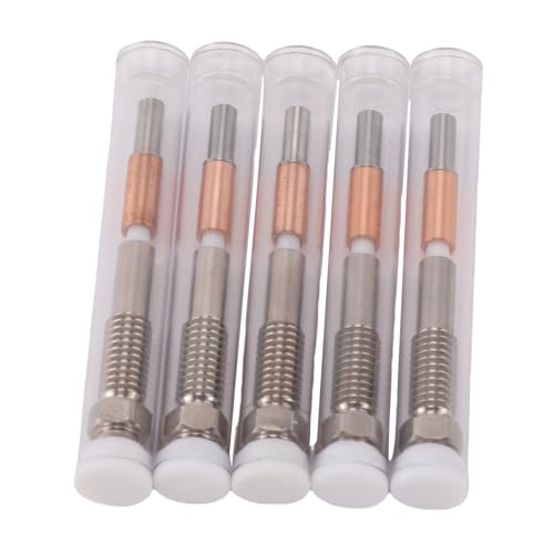 SEAFRONT 5 Stück 3D-Druckerdüsen Bimetall-Extruder Düsen Integriertes Keramisches Isolier Material für QIDI PLUS 4 mit 0,4mm 0,2mm 0,6mm 0,8mm von SEAFRONT