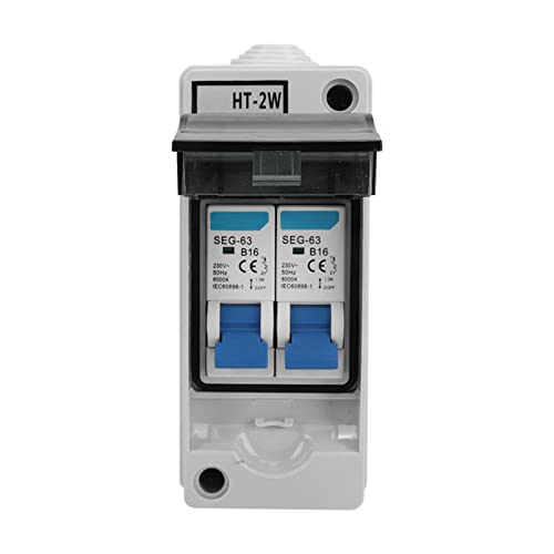 SEAFRONT 6000A 2-Wege-MCB-Schalter 230V Verteiler Schalt Kasten mit Schneller Reaktion für Außen-und Innen Beleuchtungs Steuerung Und-isolierung von SEAFRONT