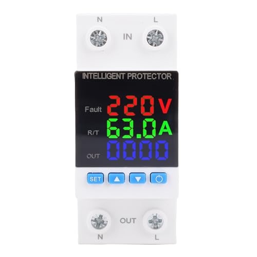 SEAFRONT 63A Intelligenter Spannungs Schutz Smart Metering über Unter Spannungs Schutz DIN-Schienen-Stromzähler mit Farb-LED-Anzeige für Verteiler Boxen CNC-Werkzeug Maschinen Home Office SEAFRONT 63A Intelligenter Spannungs Schutz Smart Metering über Unter Spannungs Schutz DIN-Schienen-Stromzähler mit Farb-LED-Anzeige für Verteiler Boxen CNC-Werkzeug Maschinen Home Office von SEAFRONT