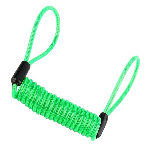 SEAFRONT Alarm Disc Lock Security Reminder Kabel Anti -Dieb Sicher für Scooterbike PVC Fluoreszenzgrün von SEAFRONT