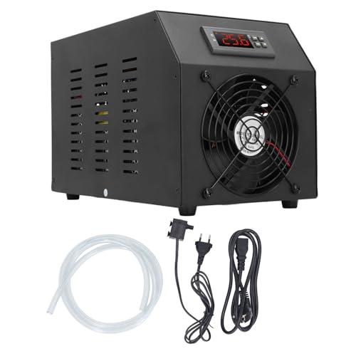 SEAFRONT Aquarium Chiller Kühlsystem 16 Gallon 60L Hydro Ponic Kühler mit Speicherfunktion LED-Display Leises Design für Fische Axolotls Wasser Unkraut EU-Stecker 220 V 1200W von SEAFRONT