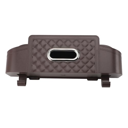 SEAFRONT Auto -Kopfstützen -Tissue Boxhalter Stabiler Plastikorganisator für Snacks und Wesentliche Unterwegs (Brown) von SEAFRONT