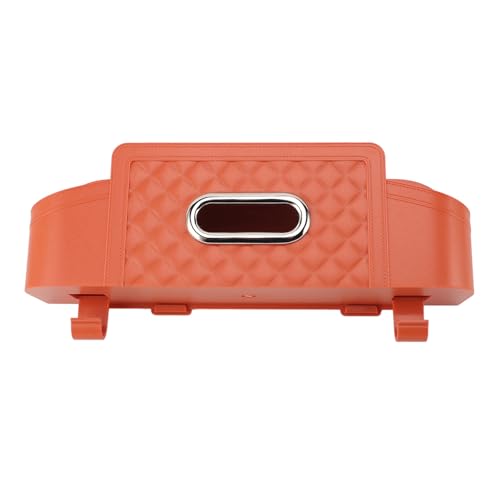 SEAFRONT Auto -Kopfstützen -Tissue Boxhalter Stabiler Plastikorganisator für Snacks und Wesentliche Unterwegs (ORANGE) von SEAFRONT