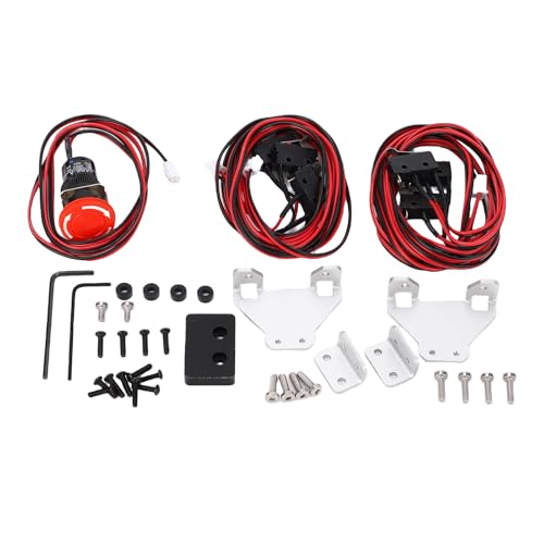 SEAFRONT CNC Router Micro Limit Switch Ersatzkit für Pro, Maximum und Plus mit 6 -PC -Schalter, 80 Cm Kabel, ABS, Aluminiumlegierung für 3020 4540 6550 Gravurmaschine von SEAFRONT