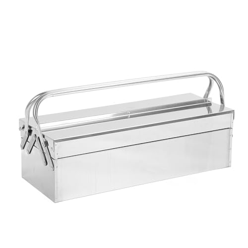 SEAFRONT Cantilever Tool Box Edelstahl 2 Tier 3 -Tablett Faltbar mit Verstärkten Griffen für Bequeme Organisierte Schraubendreher SEAFRONT Cantilever Tool Box Edelstahl 2 Tier 3 -Tablett Faltbar mit Verstärkten Griffen für Bequeme Organisierte Schraubendreher von SEAFRONT