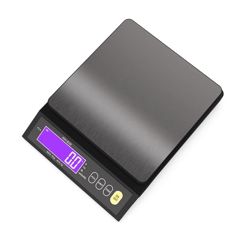 SEAFRONT Digitale Küchenskala Elektronische Backwaage Wassersicher für das Backen von Kochbrot Auto -Aus -Einheit -Umwandlungsfunktion (10 kg 0,1 g) von SEAFRONT